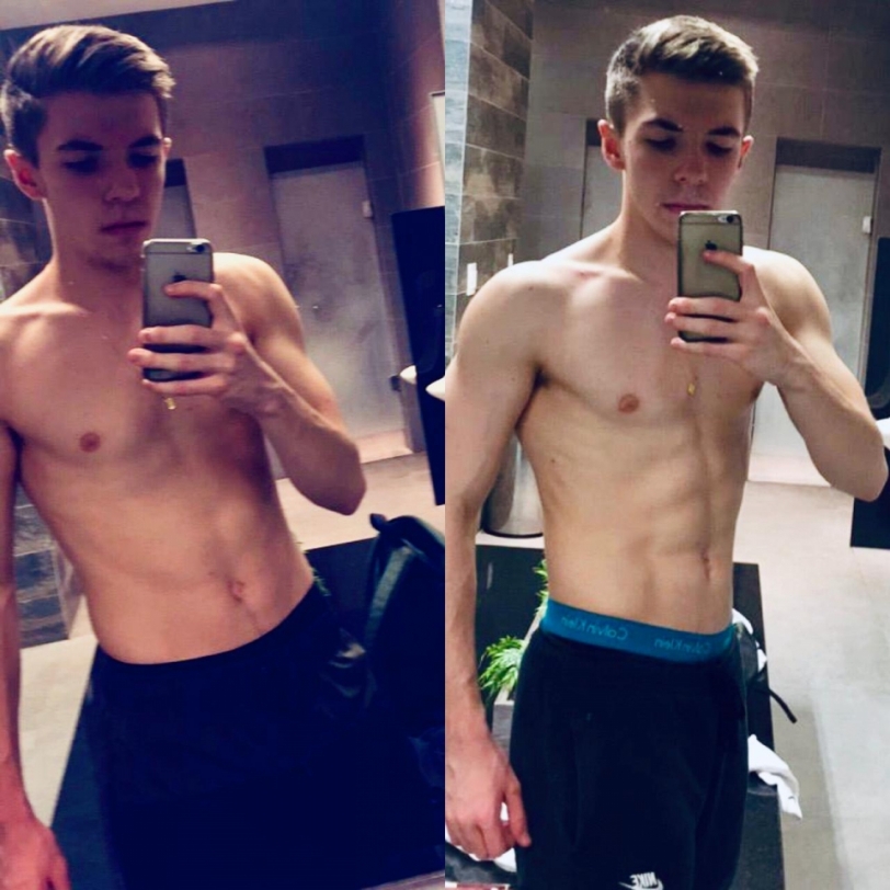 Adolescente ganha 8 quilos de massa magra em 9 meses